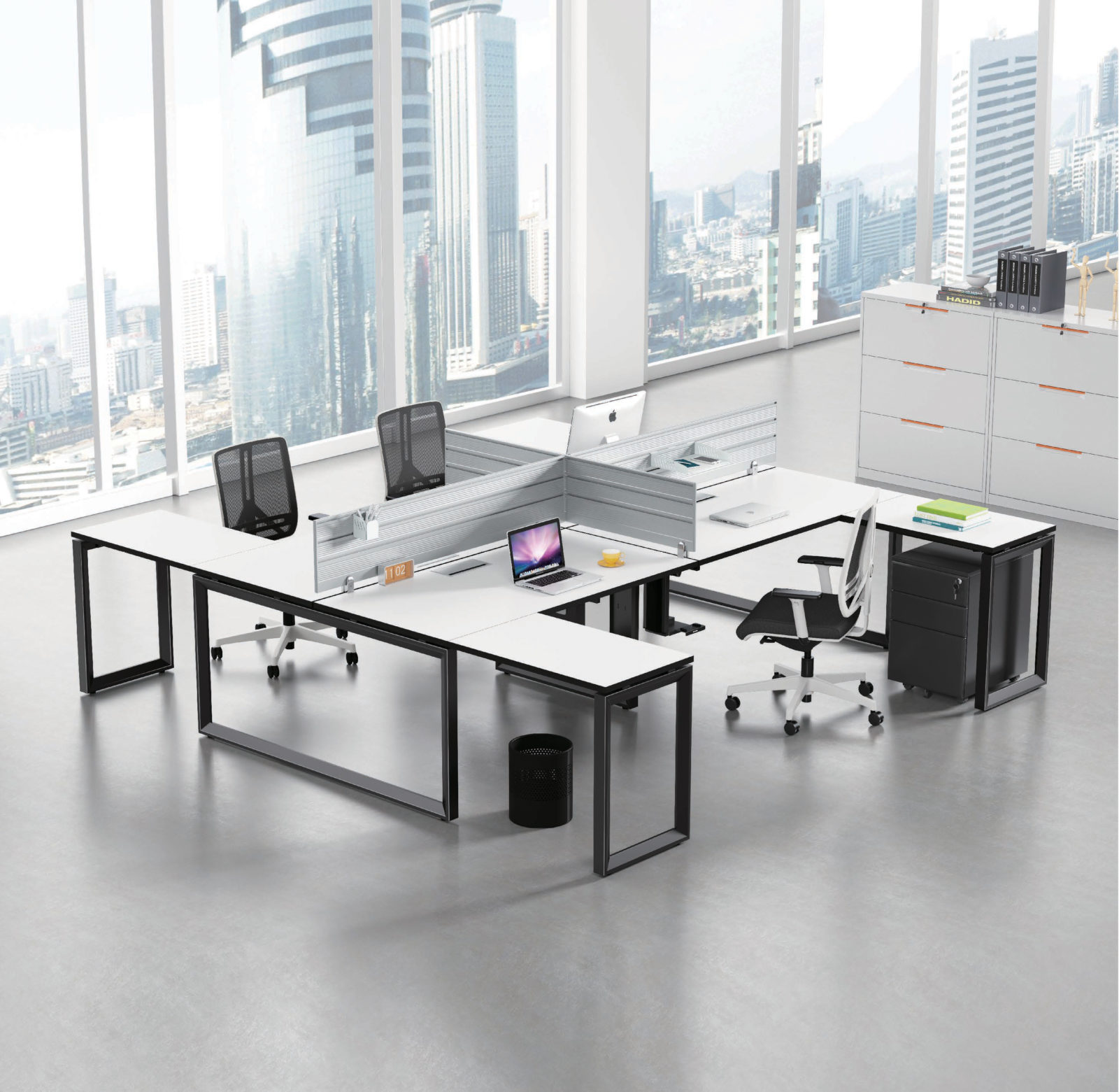 מחיצת אלומיניום שולחנית מחיצת אלומיניום שולחנית למשרד