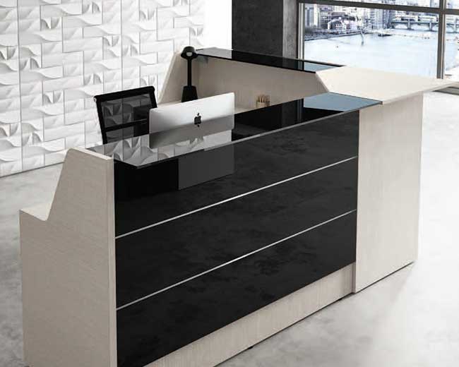 דלפק משרדי דגם איתי בצורת ריש דלפק משרדי דגם איתי בצורת ריש