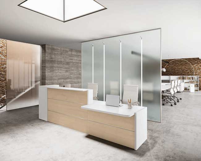 דלפק קבלה דגם ארבל מעוצב עם גוון עץ טבעי דלפק קבלה דגם ארבל מעוצב עם גוון עץ טבעי