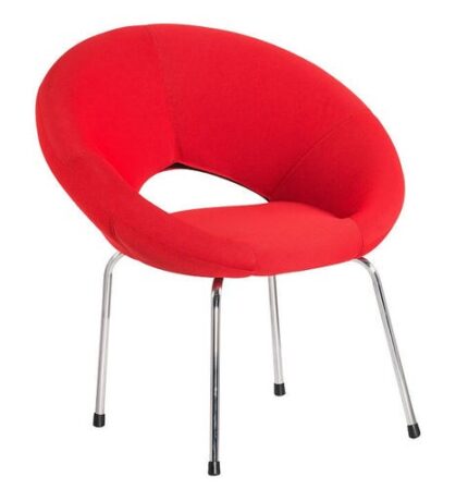 כורסת המתנה בצבע אדום בעיצוב הייטק