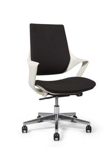 כסא לחדר ישיבות דגם רוני גב לבן