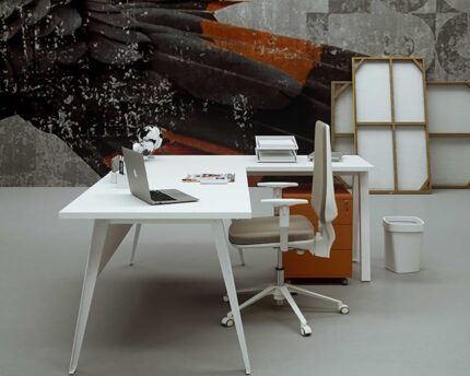 שולחן למשרד דגם לוטוס מעוצב במראה מודרני